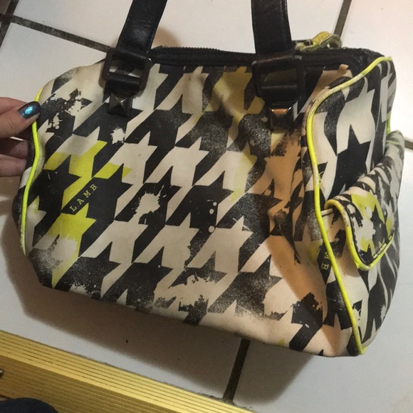 L.A.M.B. Acid houndstooth Worthington bag - Picture 4 of 6